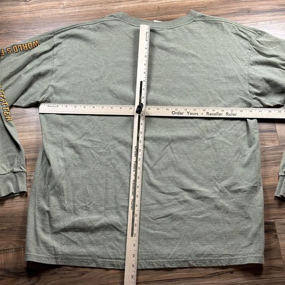 Vintage Greenbrand Recycled Shirt Mens XL Long Sleeve USA Retriever Hun Spellout - Picture 8 of 9